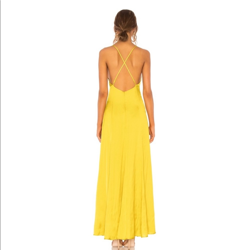 REVOLVE NWT Lovers + Friends Bermuda Satin Maxi Dress M - Picture 3 of 8